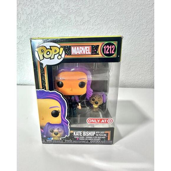 Funko Pop! Marvel - Kate Bishop with Lucky the Pizza Dog 1212 Only at Target - Picture 4 of 6